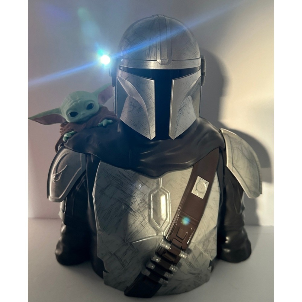 Star Wars The‎ Mandalorian Grogu Popcorn Bucket Container Disney New Unused